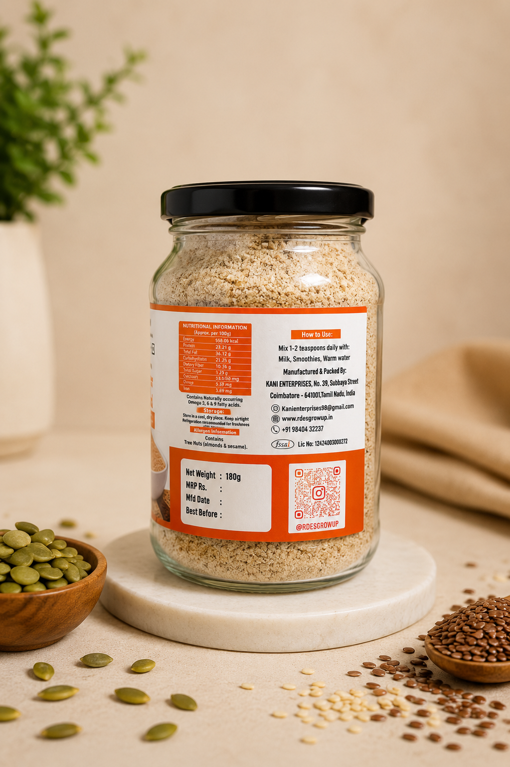 7-IN-1 SUPER SEEDS BLEND RDeS GROW UP -180g
